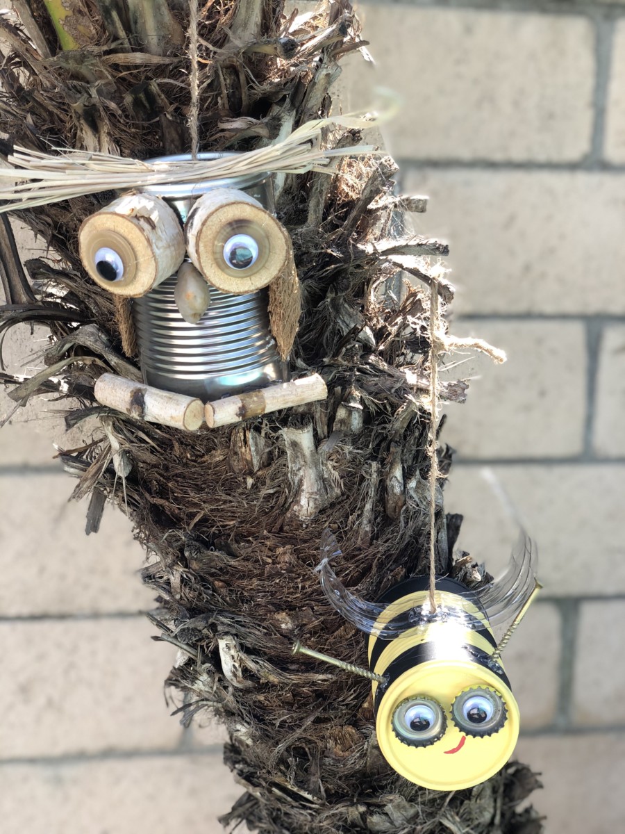 Tin Can Yard Art - Create Make Decorate with Nikki