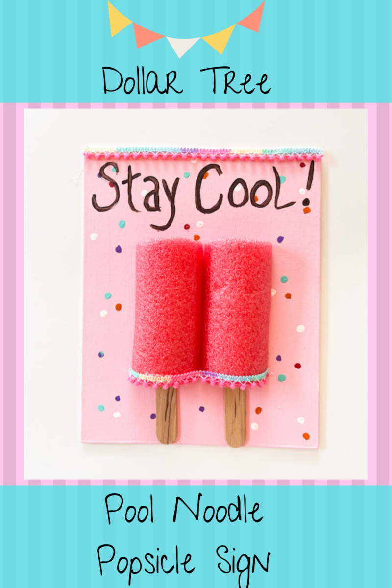 Pool Noodle Popsicle Sign - Create Make Decorate With Nikki