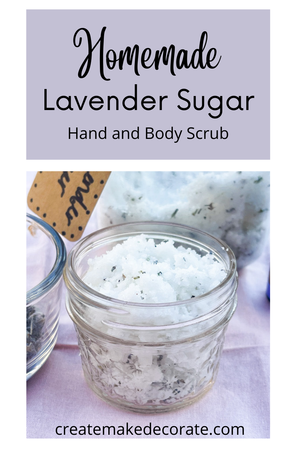 Homemade Lavender Scrub - Create Make Decorate with Nikki